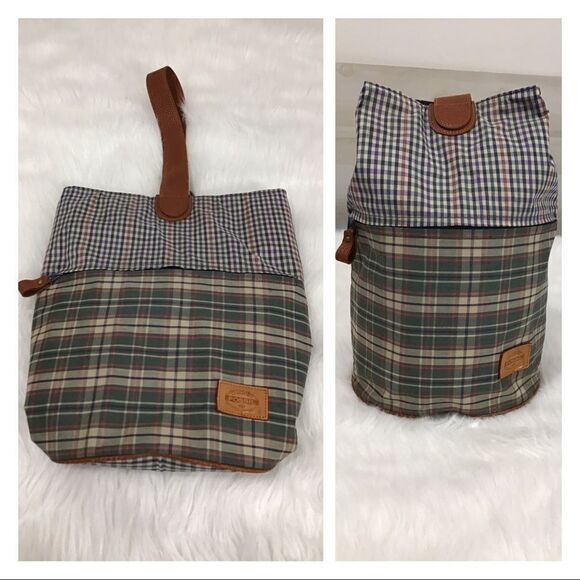 FOSSIL Checkered Print Shoulder/Duffle Bag - Picture 1 of 16